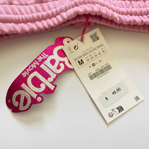 Barbie NWTBarbie Zara pink woman’s sweatpants Sz Medium - Picture 14 of 15